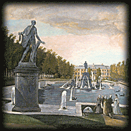 A. Ukhtomsky after a drawing by S. Schedrin. 
View of the Grand Pool in Upper Gardens at Peterhof. 180010
