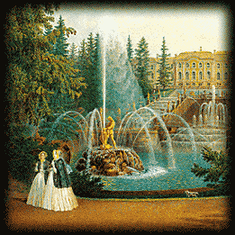 V. Sadovnikov. The Great Cascade and 
the Great Palace at Peterhof. 1845