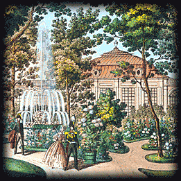 K. Beggrov. Peterhof. The Monplaisir Garden. 1837