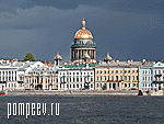 Photos of St Petersburg. Cathedrals and churches of Petersburg. View of St Isaacs Cathedral  