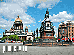 Photos of St Petersburg. Cathedrals and churches of Petersburg. St Isaacs Cathedral. Monument to Emperor Nicholas I