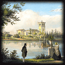 Ye. Meyer. Peterhof. View of Tsaritsyn Island. 185067